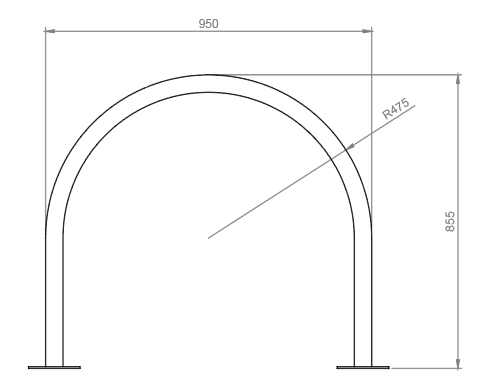 Bike Leaning Rail - Commercial Systems Australia