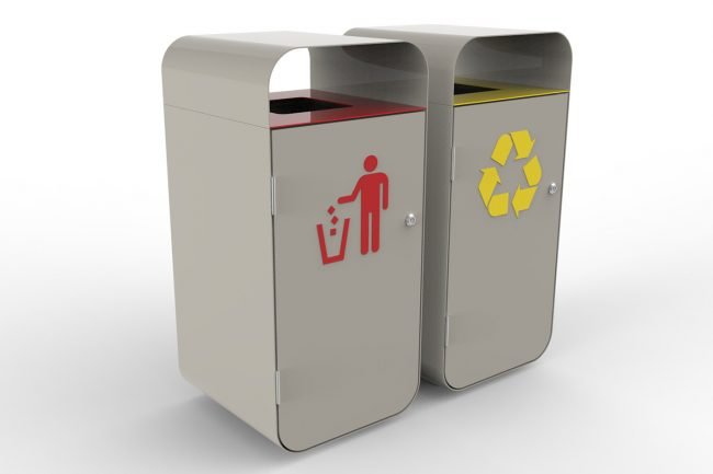 City Litter Receptacle - Commercial Systems Australia