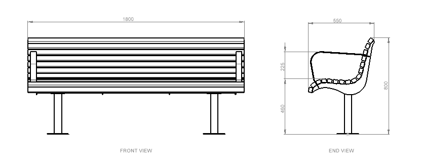 Albert Park Picnic Seat - Commercial Systems Australia